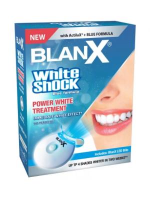 BlanX White Shock blue formula отбеливающая зубная паста с активатором Led Bite (50 мл)