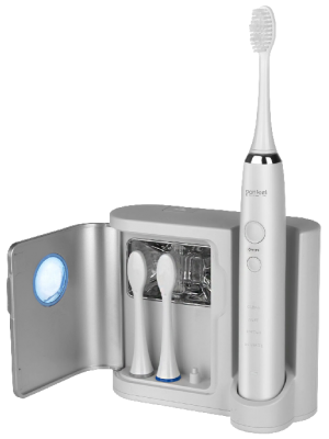 Donfeel HSD-010 белая зубная ультразвуковая электрическая щетка (3 насадки)