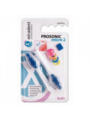 Miradent Prosonic micro 2 сменные насадки для зубной щетки (2 шт)
