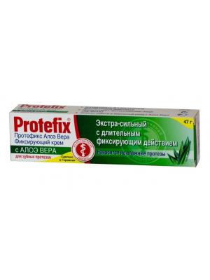 Protefix Aloe-vera крем фиксирующий экстра-сильный для съёмных зубных протезов (47 гр)