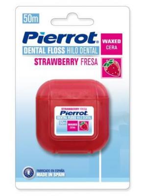 Pierrot Dental Floss Strawberry межзубный флосс вощеный Клубника (50 м)
