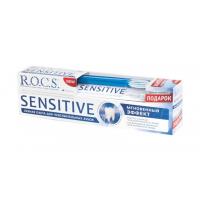 ROCS промо-набор зубная паста для чувствительных зубов Мгновенный эффект и зубная щетка Sensitive