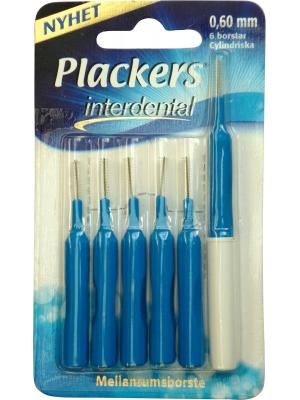 Plackers Interdental 0,60 мм набор цилиндрических интердентальных ершиков