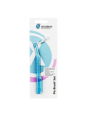 Miradent Pic Brush Set Blue ершик для межзубного пространства с ручкой