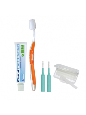 Pierrot Complete Dental Kit ортодонтический набор - паста, щётка, воск, ершик