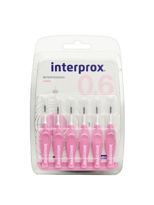 Dentaid Interprox Nano набор межзубных ёршиков 0.6мм розовые 6шт