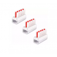 Donfeel HSD-005 красная насадка для зубных электрических щёток средней жесткости 3 шт.