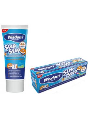 Wisdom Toothpaste 4+ Детская мятная зубная паста от 4х лет для ухода за молочными и коренными зубами
